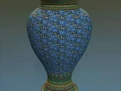 Medieval Flower Vase 3 Low-poly 3D model