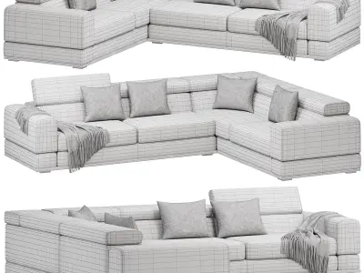 Met Corner Sofa by lazzoni 3D model