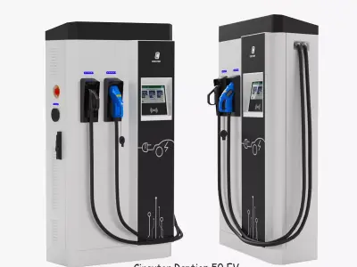 Circutor Raption 50 EV Fast Charging Station 3D model