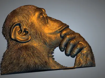 CHIMPANJI ANIMAL 3D print model