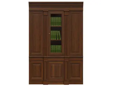 Built-in bookcase 500 3D model