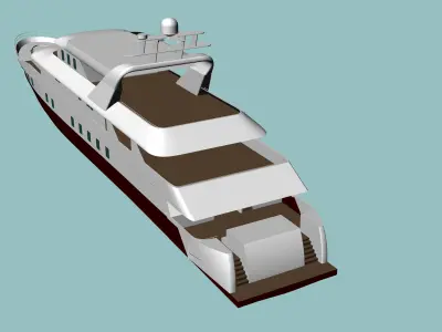 Yacht luxury 3D model