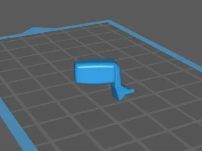 Autoart Porsche 924 Side Mirror 3D print model