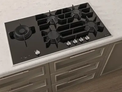 neoclassical kitchen 3D model