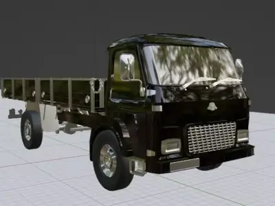 Truck 3D Model - High Poly Low-poly 3D model