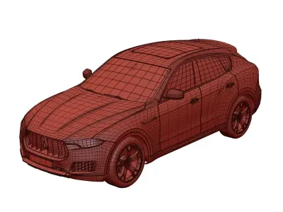 Luxury SUV unbranded 3D model