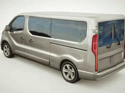 Generic VAN v4 multicolors Low-poly 3D model