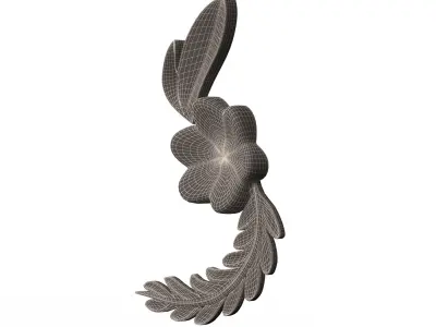 Carving Plaster Molding Decoration Nene Low-poly 3D model