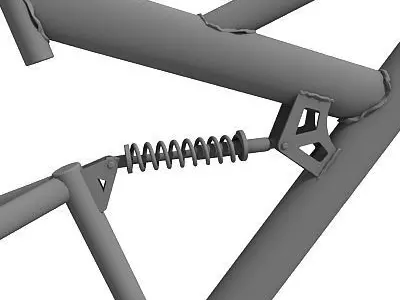 Detailed Bike Frame  3D model