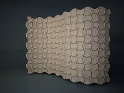08 3DECOR PATTERN WALL Low-poly 3D model