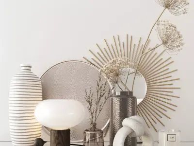 Set with Heracleum 3D model