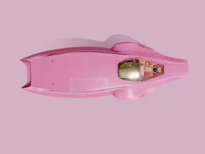 Pink Panther Car Low-poly 3D model