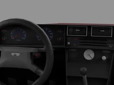 VAZ 2107 Low-poly 3D model