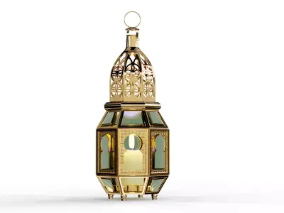 Arabian Lantern Low-poly 3D model