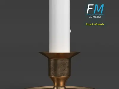 Candle holder 3D model shop