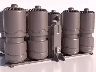 SCI-FI STORAGE TANK for 3Dprint 3D print model
