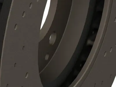 Brembo brake disc 09 A828 11 for Mercedes cars 3D print model