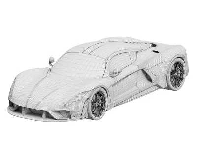 Hennessey Venom F5 3D model by IBROKHIMKHODJA