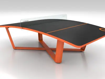 Teqball Table Game 3D model