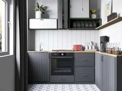 scandinavian style house 3D model