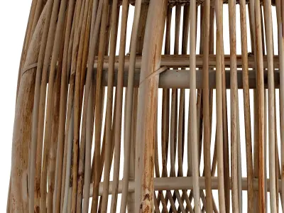 SANKOFA Stool Low-poly 3D model