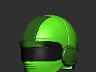 helmet high ver 3 poly sculpt 3d printable 3D model