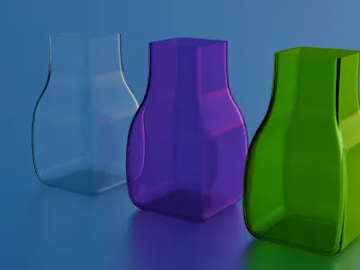 Glass vase 3D model