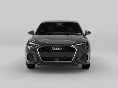 Audi Q3 2022 Low-poly 3D model
