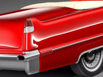 Cadillac 1956 series 62 convertible CG 3D model