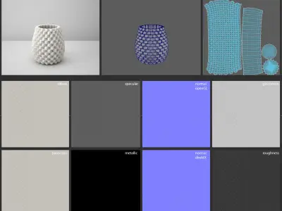 Deco Vase Ana 3D model