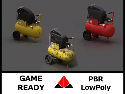 Air compressor pack 3D Model Collection