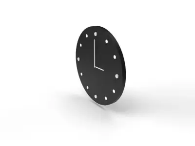 Minimalist Clock Free 3D model