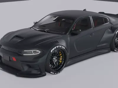 Dodge Charger WIdebody Kit 3D model