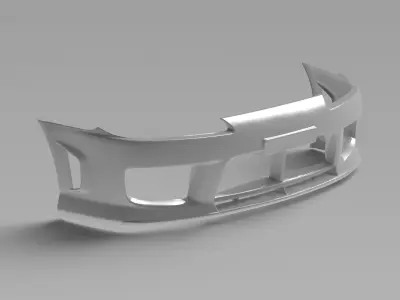 S15 Spec R Front Bumper Exterior Surface - 3D Laser-Scanned 3D model