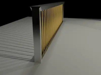 Railing gold Free 3D model
