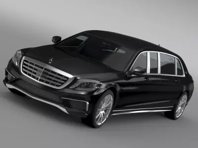 AMG Mercedes Maybach Pullman VV222 2015 3D model