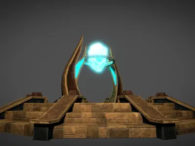 Desert Portal Low-poly 3D model