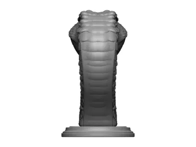 snake head bust 3D print model