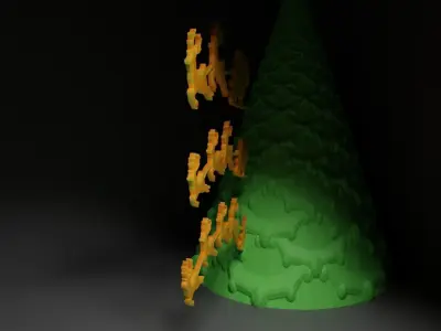 Christmas Ornament - Pendant - Christmas Tree Set 3D print model