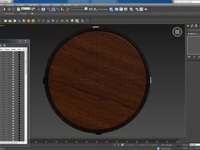 Cute french country side table  3D model