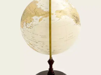 Decorative World Globe 3D model