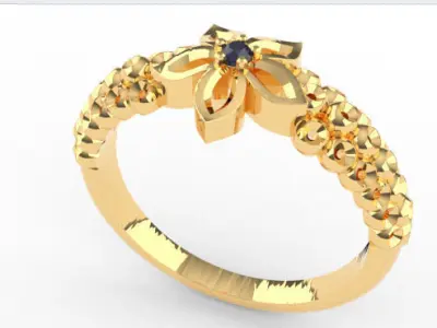 Digital Preciousness Custom-made ring in 3D modeling 3D print model buy