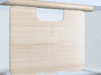 RISATORP Basket with compartments Low-poly 3D model