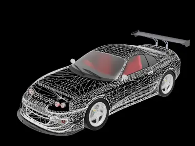 Toyota Supra - Optional Underglow LEDs 3D model
