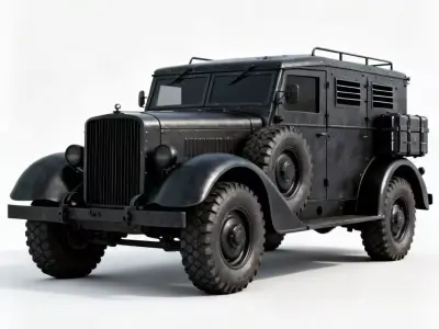 Modern Tactical Staff Car 3D Model Low-poly 3D model