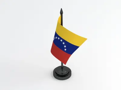 Table Flag Venezuela 3D model