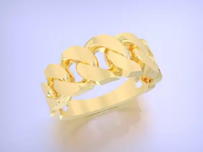 11 size Cuban chain link  3D print model