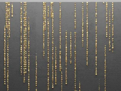 Panel painting MATRIX 3D 3D model