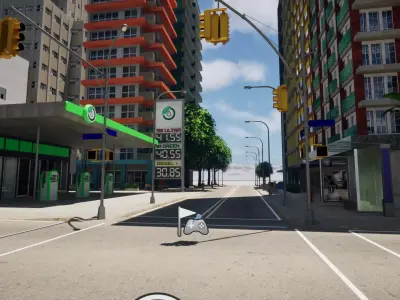 City Downtown Skyscraper Street - Unreal - Lot 06 Low-poly 3D model