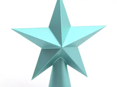 Christmas Tree Top Star Festive DIY Holiday Decor 3D print model